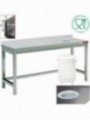 Sorting table with opening for waste + bord