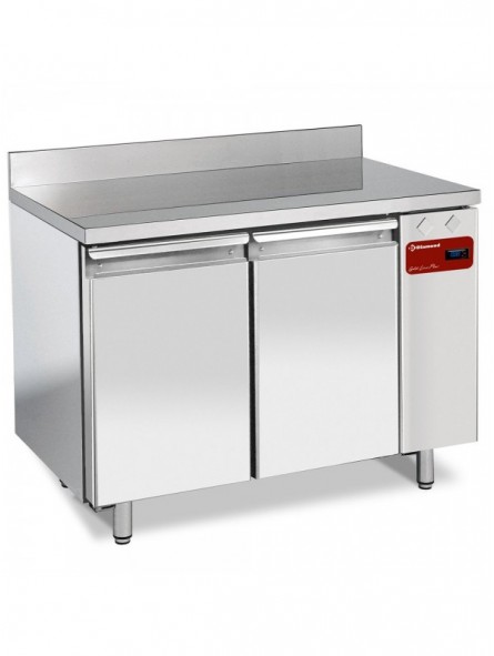 Wall freezing table, ventilated, 2 doors GN 1/1, 260 liters (without group)