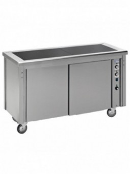 Vitroceramics element on heating cupboard