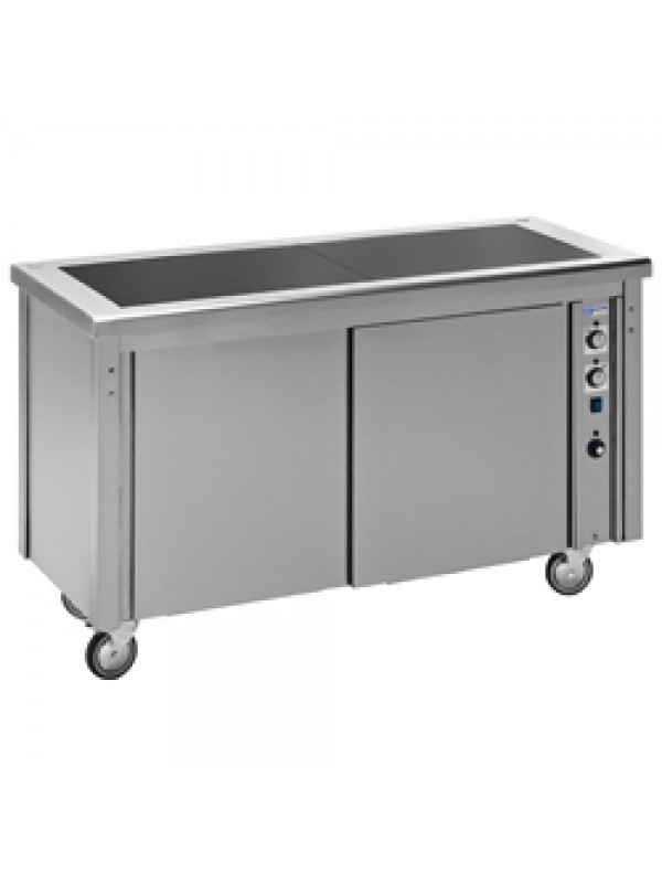 Vitroceramics element on heating cupboard