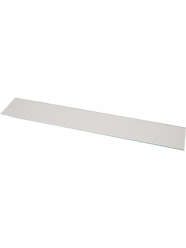 Frontal window pane sneeze guard, in tempered glass