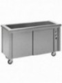 Vitroceramics element on open cupboard