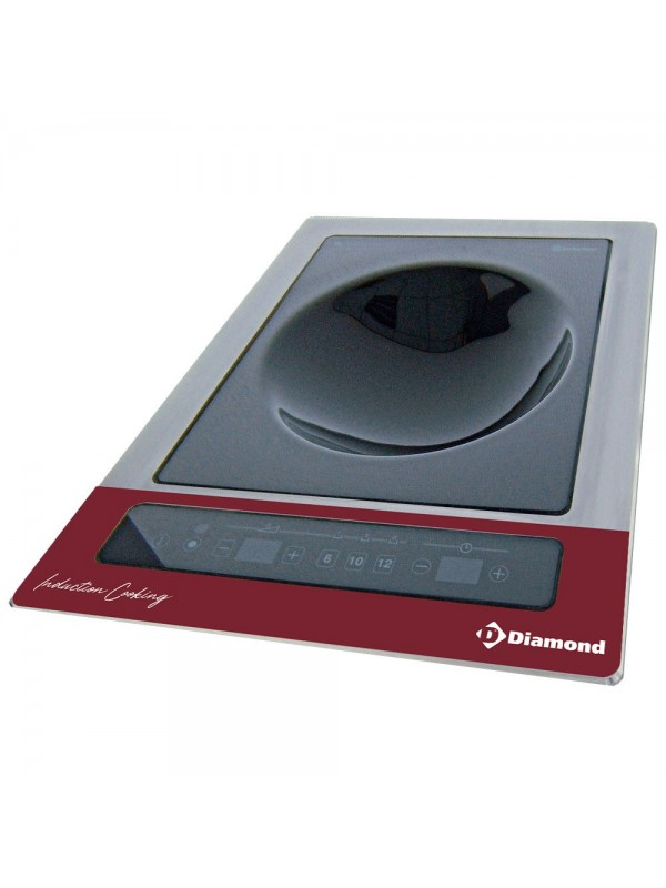 Induction plate "built-in wok"  6 kW-TRI, tactile keys