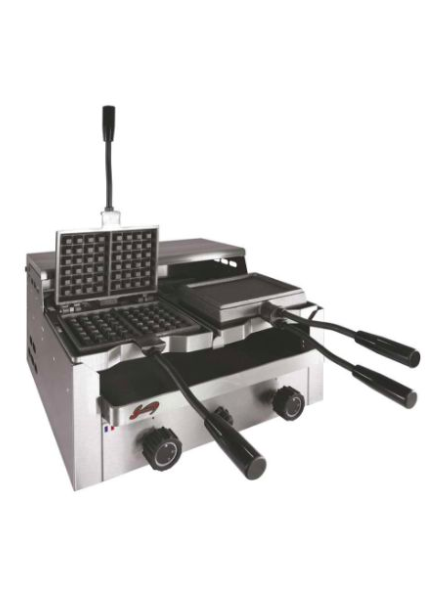 Gaufrier gaz double réversible