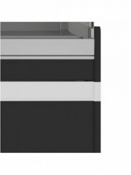 Standard configuration: Wooden pediment - BLACK MAT