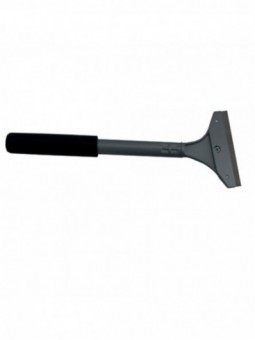 Scraper with blade for cooking plate