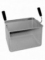 Basket for pasta cooker with 2 handles