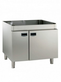 Neutral cupboard with doors, ovens 6 & 10x GN 1/1