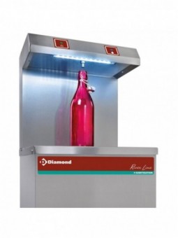 Pedal water cooler, stainless steel, 80 L/h