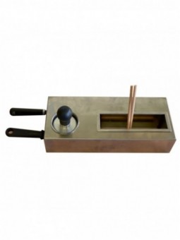 Kit van 2 houten spatels, 2 x  "T"-vorm, reinigingsstempel