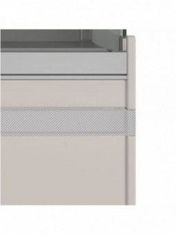 Standard configuration: Wooden pediment - COLOR TAUPE