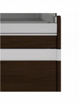 Standard configuration: Wooden pediment - DARK WOOD