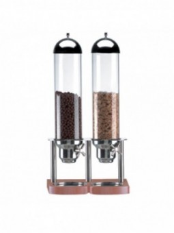 Granen verdeler, 2x 5 liter, met doseerder