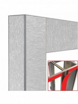 Deco junction 2x216Lt. Satin steel- magnetic