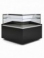 Open angle 90°, ventilated, high glass - BLACK