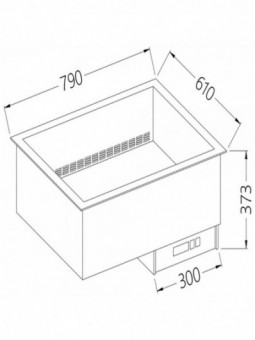 Element bain-marie 2 GN 1/1 - dried up - ventilated