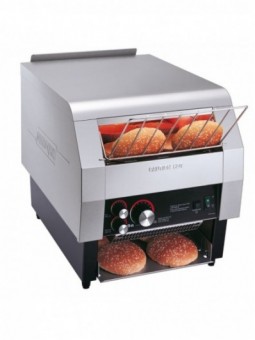 Toaster with horizontal conveyor-belt, 800 toasts an hour