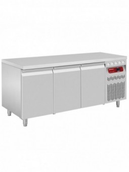 Table frigorifique ventilée, 3 portes GN 1/1, 405 Lit.