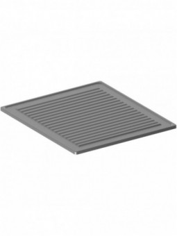 Ribbed plate stainless steel 1 burner