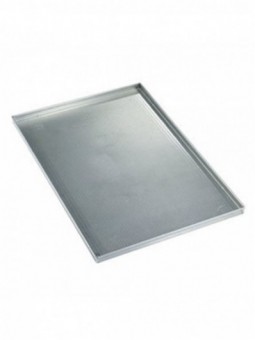 Plate in aluminium 600x400xh20 mm, perforated