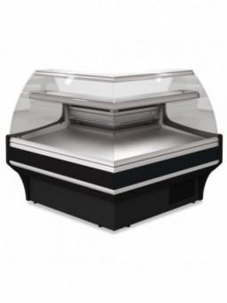 Open angle 90°, ventilated  - BLACK
