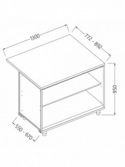 Neutral bar counter units_cashier section
