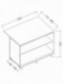 Neutral bar counter units_cashier section