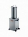 Stainless steel hydraulic vertical sausage filler, 15 liters on wheels