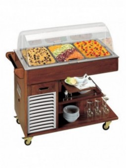 Refrigerated trolley for ice cream