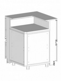 Neutral angle - closed 90 °, with service tablet