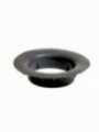 Complementary rubber frange for waste bin