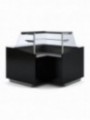 Closed angle 90°, ventilated, high glass - BLACK