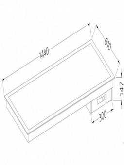 Vitroceramic element white 4x GN 1/1
