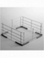 Mand voor glazen, 400x400 mm - Rilsan