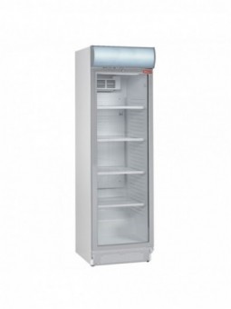 Vitrine vent.T° positive 380 lit, avec caisson lumineux