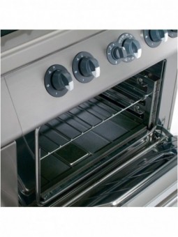 Electric stove, 4 squared plates + electric oven GN 2/1