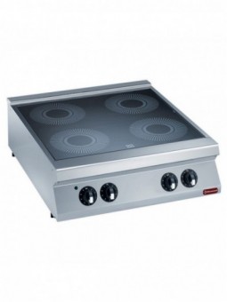Cuisinière électrique vitrocéramique 4 zones -top-