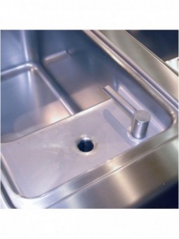 Electric pasta cooker 2 basins GN 1/1 on cupboard