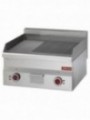 Electric cooking plate, 2/3 flat and 1/3 ribbed -Top-