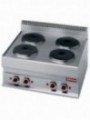 Electric range 4 round cooking plates -top- "Alpha 650"