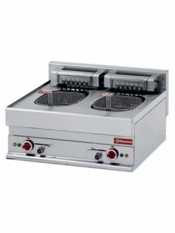 Electric fryer 2 basins 10 litres -top- "Alpha 650"