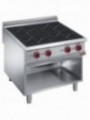 Electric stoves 4 induction hearths, open cupboard