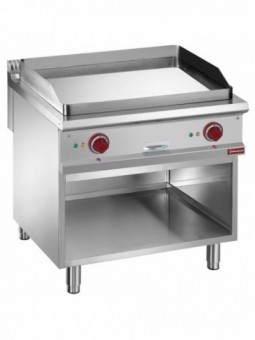 Smooth electric fry top, module 1/1, open cupboard