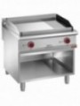 El. fry top 2/3 smooth & 1/3 grooved, chromium-plated, module 1/1, open cupboard