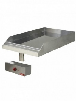 Smooth cooking plate, electric, chrome-plated, drop in