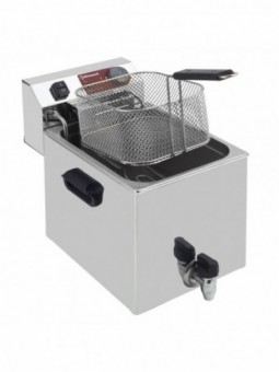 Electric table top fryer 10 liters + tap
