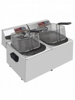 Electric table top fryer 2x 7 liters