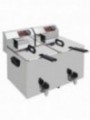 Electric table top fryer 2x 8 liters + tap