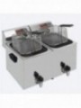 Electric table top fryer 2x 8 liters + tap