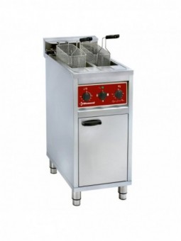 Electrical fryer 2x 10Lit on undercarriage